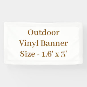Outdoor 1,6' x 3' banner