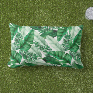 Outdoor Accent Pillow Tropical Palms Kissen Für Draußen