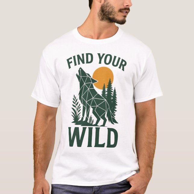 Outdoor Adventure Nature Design T-Shirt (Vorderseite)