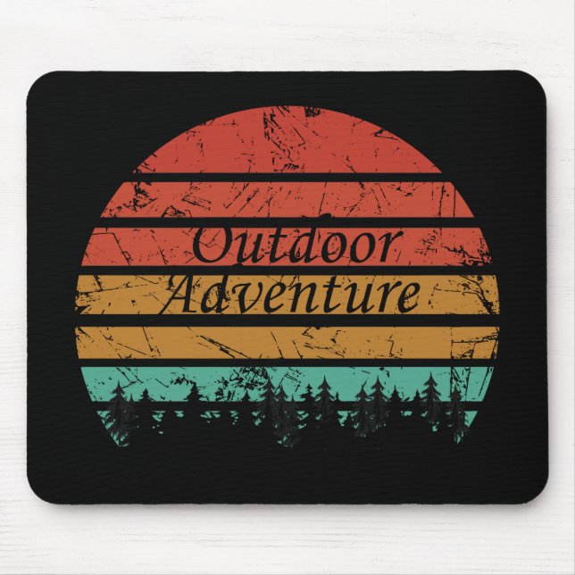 Outdoor Adventure Wander-Liebhaber Mousepad (Vorne)