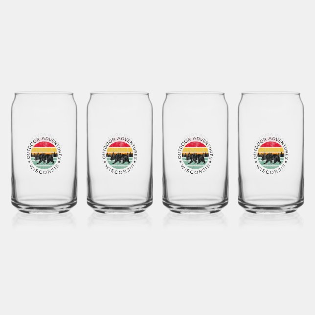 Outdoor Adventures Wisconsin Dosenglas (Vorderseite)