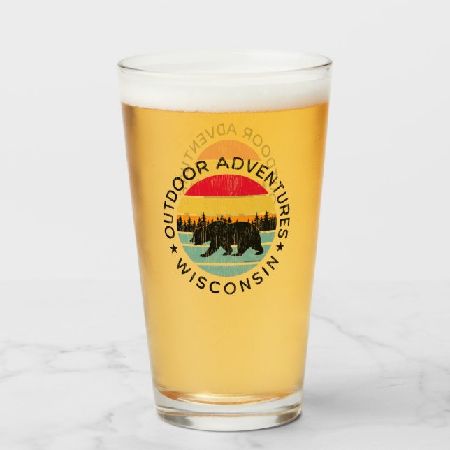 Outdoor Adventures Wisconsin Glas (Vorne (Gefüllt))