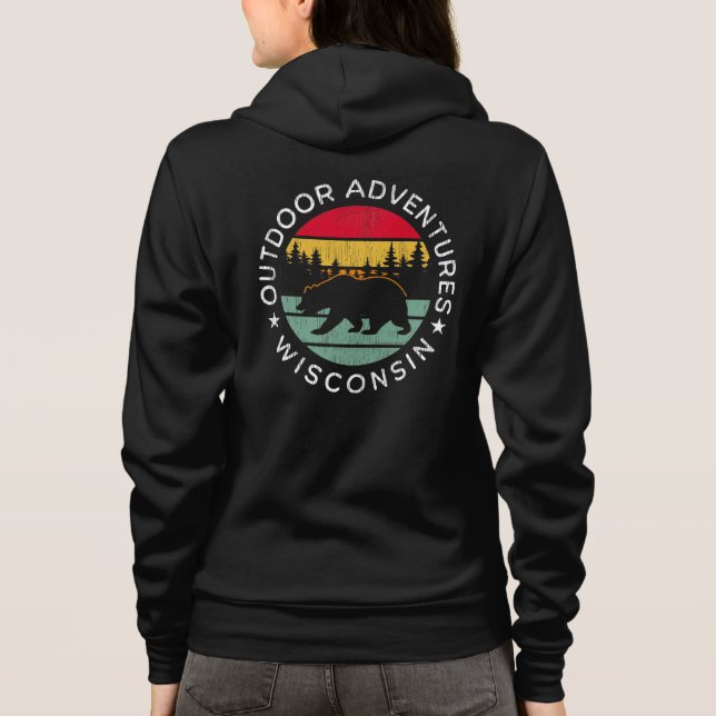 Outdoor Adventures Wisconsin Hoodie (Rückseite)