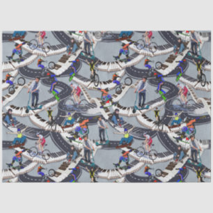 Outdoor-Aktivitäten auf Skateboards Seidenpapier