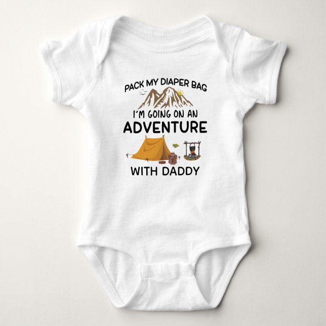 Outdoor Baby Adventure | Abenteuer mit Daddy Baby Strampler (Vorderseite)