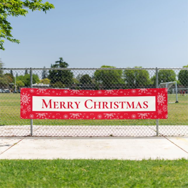 Outdoor Banner frohe Weihnachten (Insitu)