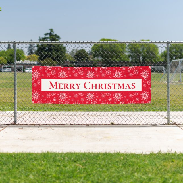 Outdoor Banner frohe Weihnachten (Insitu)