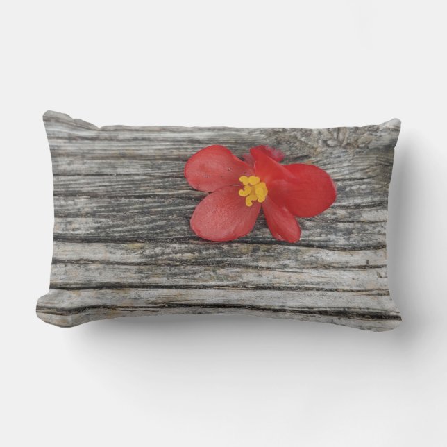 Outdoor Barnwood Lumbar Kissen (Vorderseite)