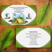 Outdoor Campground RV Park Rustic Layout