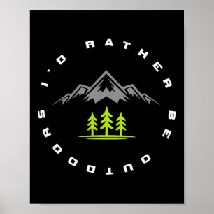 Outdoor Camping Bekleidung - Wandern Camping Außen Poster