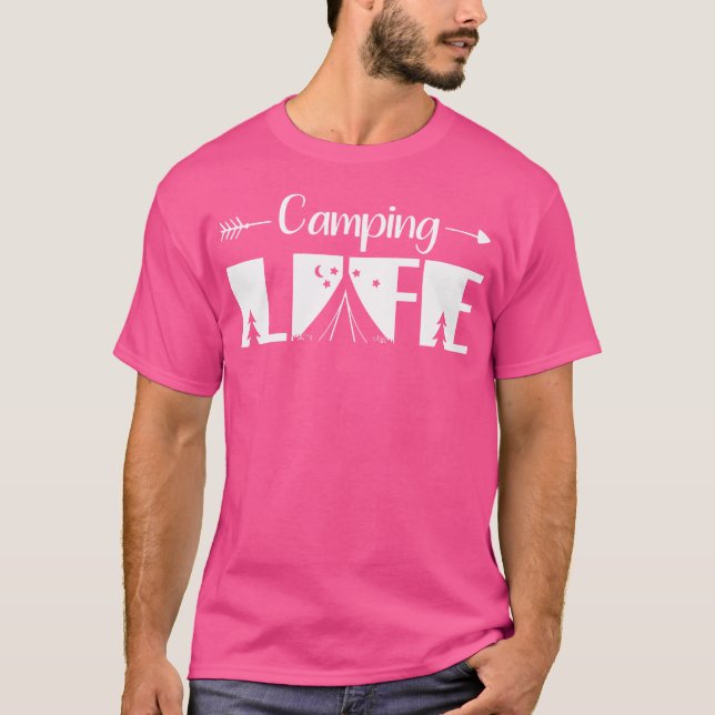 Outdoor Camping Bekleidung - WanderrückpackCampi T-Shirt (Vorderseite)