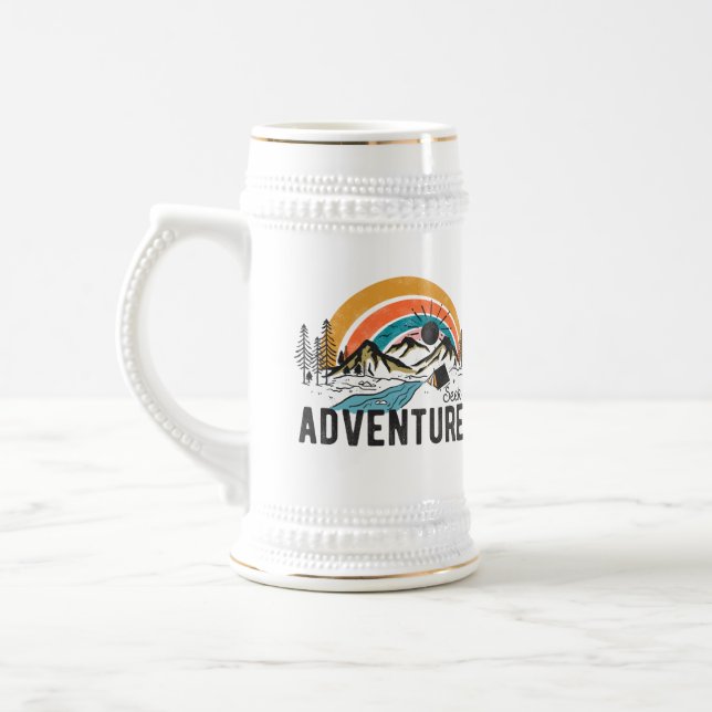 Outdoor/Camping Bier Tasse für Abenteuerlustige (Links)