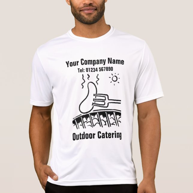 Outdoor Catering GRILLEN oder Grill T-Shirt (Vorderseite)