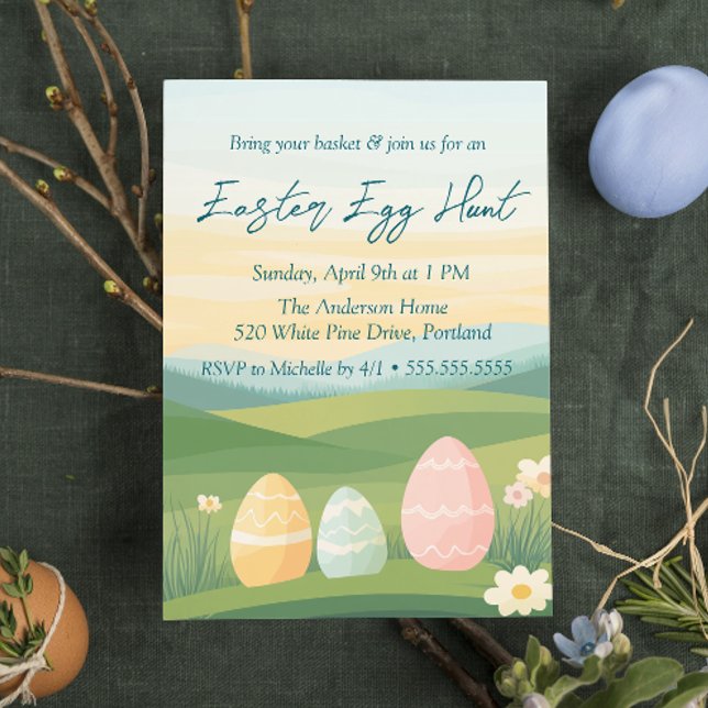 Outdoor Eggs und Nature Ostereier Jagen Einladung (Von Creator hochgeladen)