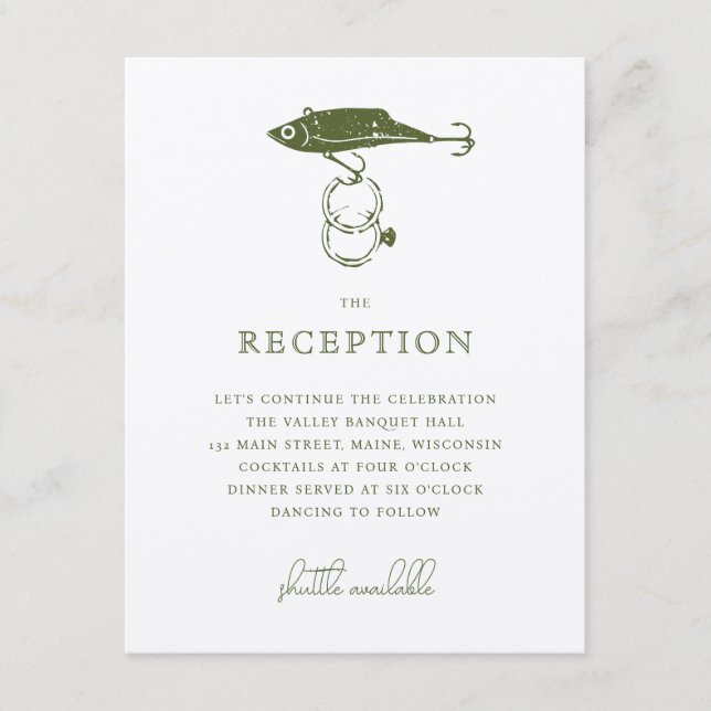 Outdoor Fishing Lure Wedding Rings Insert Kraft (Vorderseite)