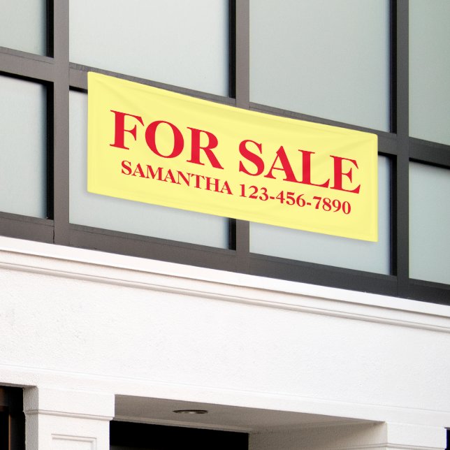 Outdoor for Sale Banner, Property Sale Banner (Äußeres Gebäude)