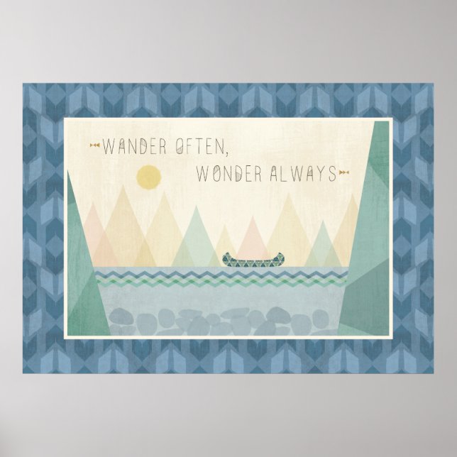 Outdoor Geo I | Oft nachdenken Poster (Vorne)