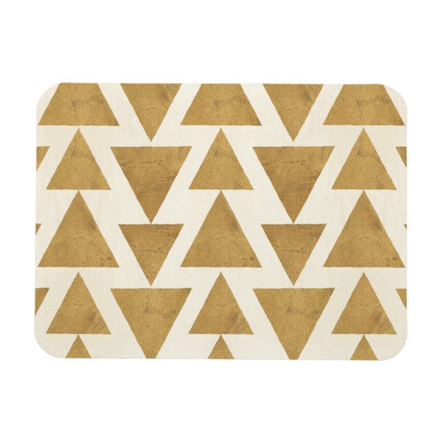Outdoor Geo Step Gold Geometric Pattern Magnet (Horizontal)