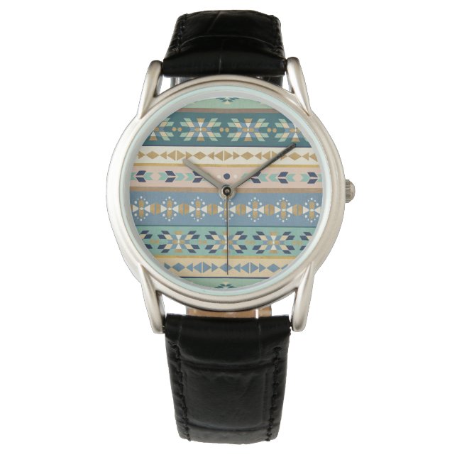Outdoor Geo Step | Indianermuster Armbanduhr (Vorderseite)