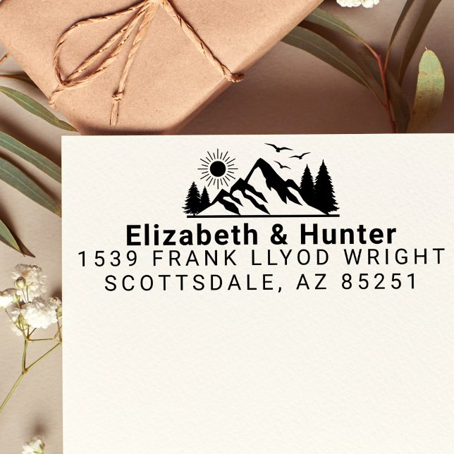 Outdoor Hochzeit Rücksendeadresse Briefmarke Selbs Permastempel (Von Creator hochgeladen)