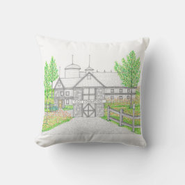 Outdoor-Kissen aus Baumwolle Cottonwood Farm 16x16 Kissen