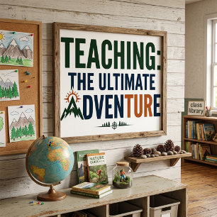 Outdoor-Lehrer Ultimatives Abenteuer Poster