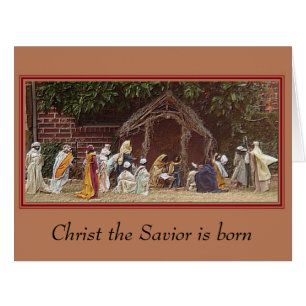 "Outdoor Nativity" 8.5 x 11 Christmas Card