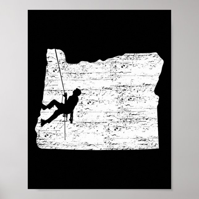 Outdoor Oregon Felsenklettern  Poster (Vorne)