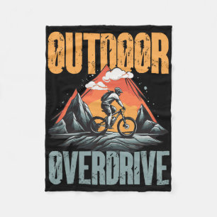 Outdoor Overdrive Mountainbike-Trail  Fleecedecke