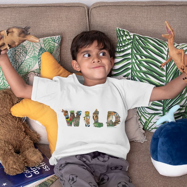 Outdoor School Kinder T - Shirt (weiß) (Child wearing t-shirt)