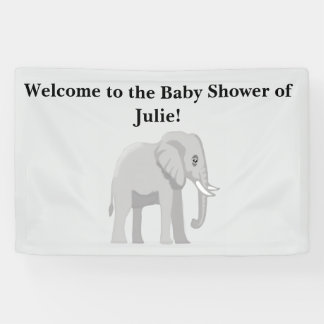 Outdoor Süßer Elefant Baby Shower Begrüßungsbanner Banner