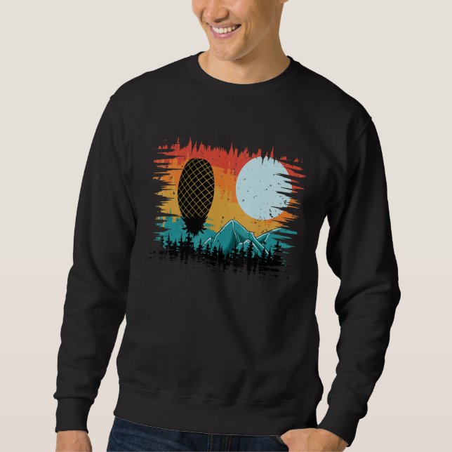 Outdoor Swinger Hiking Camping Retro Upside Down P Sweatshirt (Vorderseite)