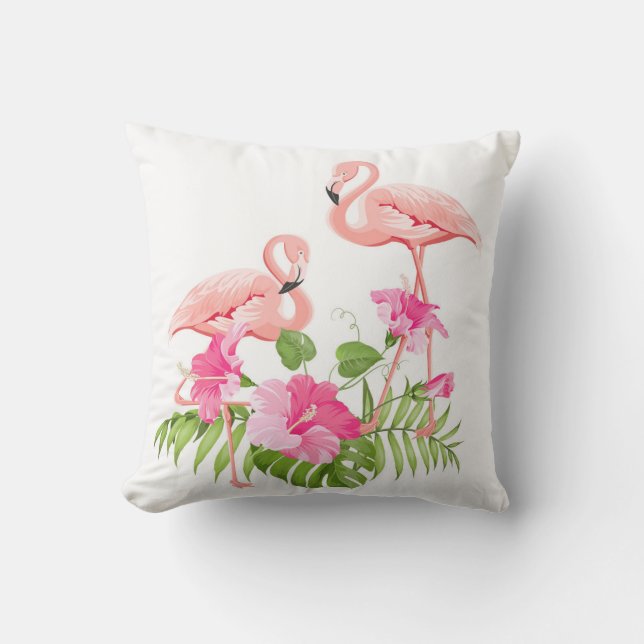 Outdoor Throw Kissen-Flamingo Kissen (Vorderseite)