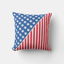 Outdoor Throw Kissen Patriotische Stars & Streifen