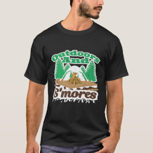 Outdoor und Raucher Kampfflugzeug Camping Camper T-Shirt