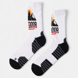 Outdoor Vibes Bergbaum Sonnenaufgang Socken