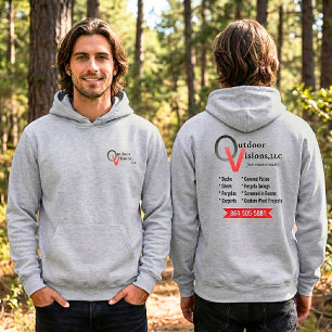 Outdoor Visions Logo Rückseiteninfo Hoodie