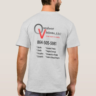 Outdoor Visions Logo Rückseiteninfo T-Shirt