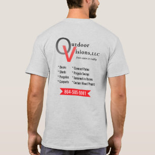 Outdoor Visions Logo Rückseiteninfo T-Shirt