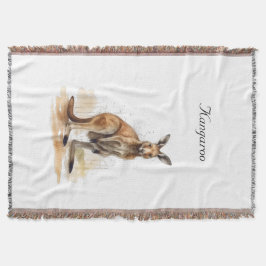 Outdoor Wanderer: Wasserfarbe Kangaroo Brauch Decke
