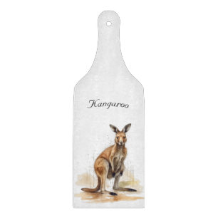 Outdoor Wanderer: Wasserfarbe Kangaroo Brauch Schneidebrett