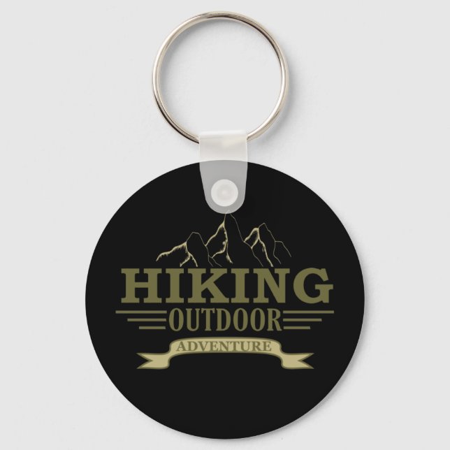 Outdoor-Wanderlogo Schlüsselanhänger (Vorderseite)