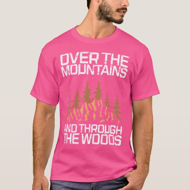 Outdoor-Wandern über die Berge und durch die T-Shirt (Vorderseite)