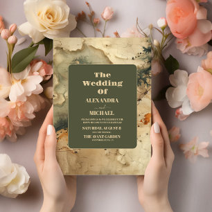Outdoor Watercolor Karte Hochzeit