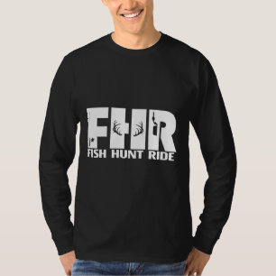 Outdoorabenturer Fischjagd Sammlung Weiß T-Shirt