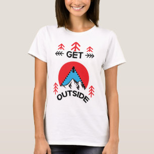 Outdoorsie Außenstehende Naturliebhaber Art T-Shirt