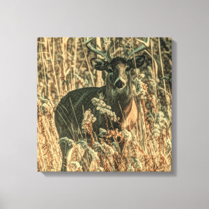 Outdoorsman Wildnis Camouflage Leinwanddruck