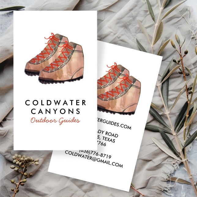 Outdoorsy Camp Wandern Visitenkarte (Outdoorsy Camp Hike Explore Adventure CUSTOM Business Card
)