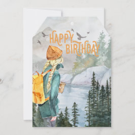 Outdoorsy Girls Adventure Birthday Card