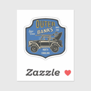 Outer Banks NC Badge Aufkleber